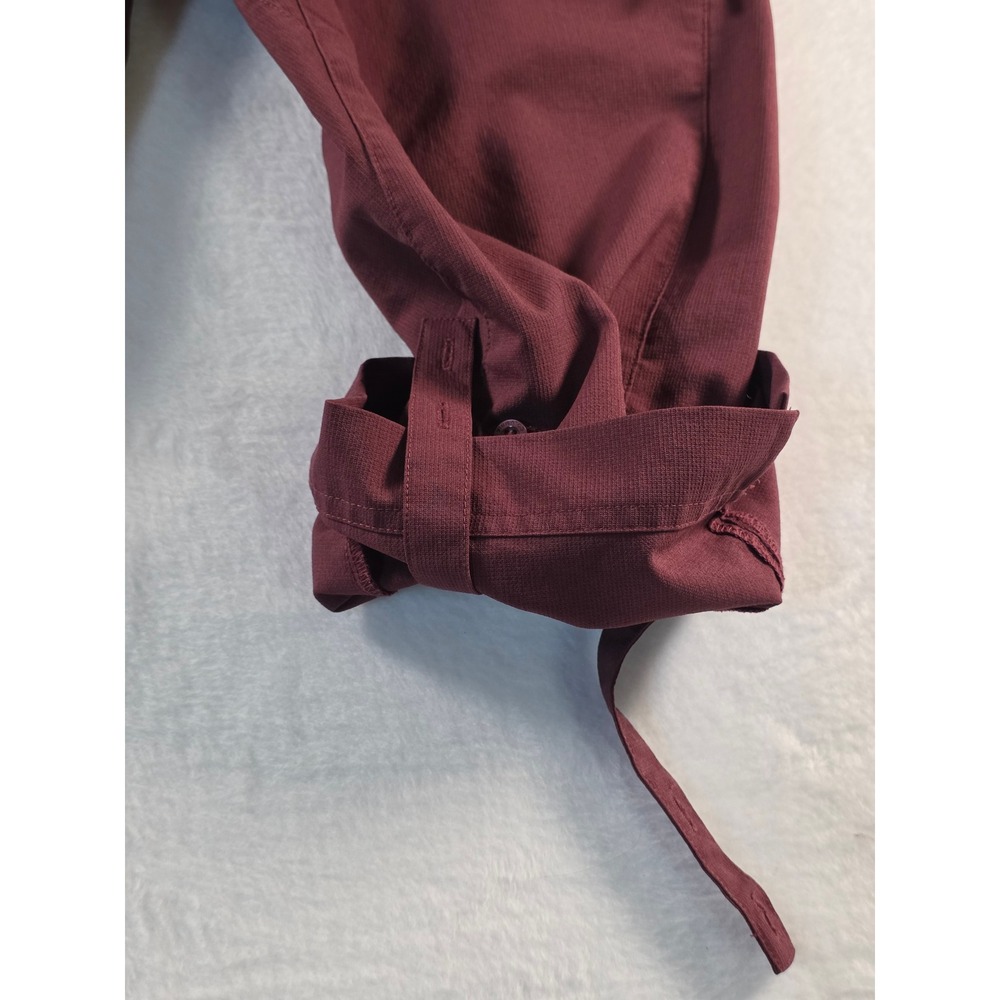 Columbia Titanium Capri Pants Omni-Shade Packable Hiking Size 4 Burgundy Outdoor - Picture 6 of 10